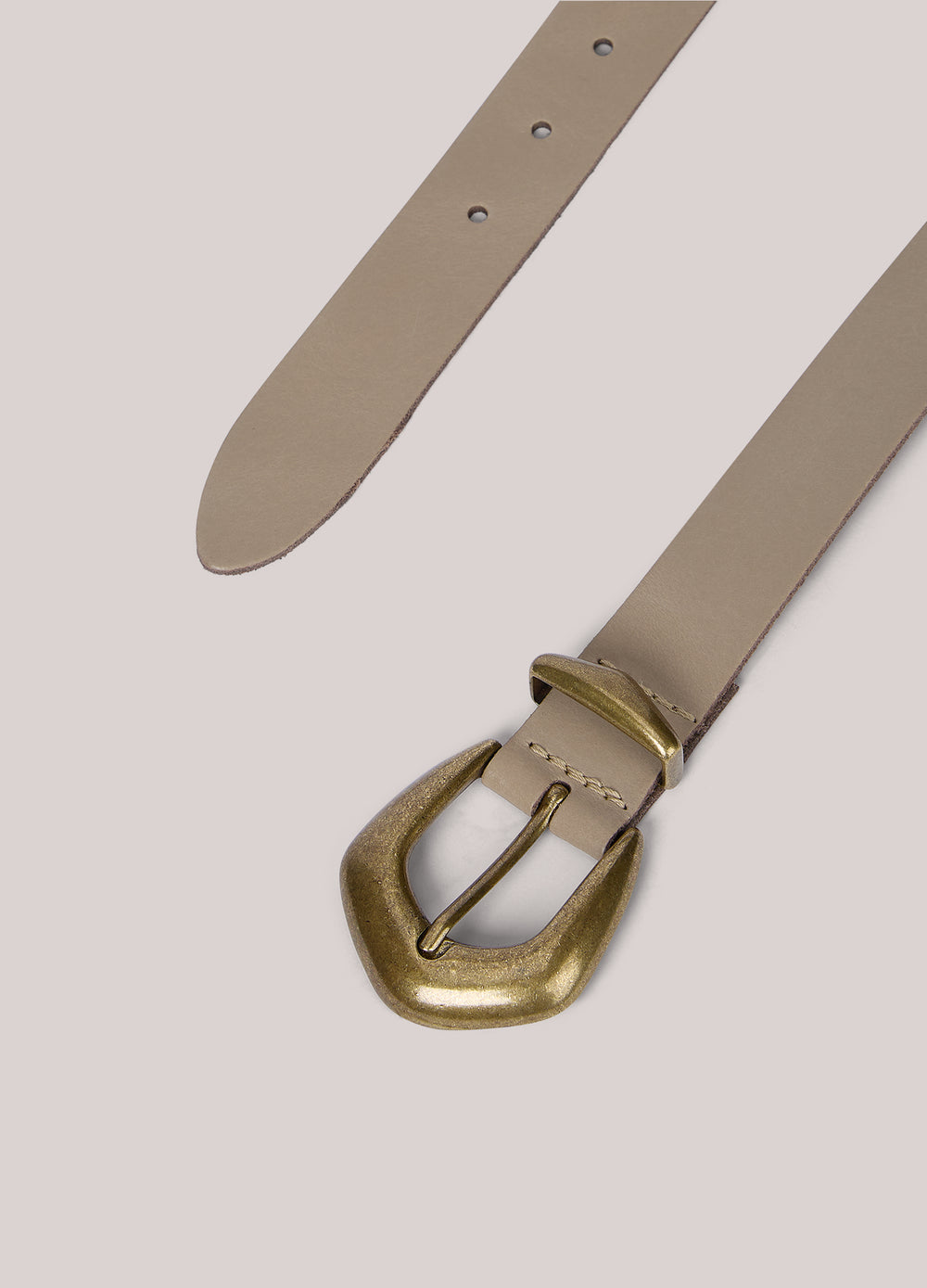 Ceinture western large en cuir