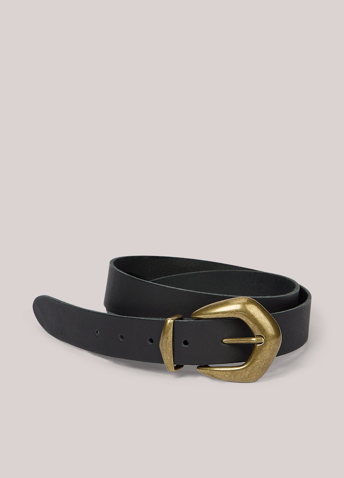 Ceinture western large en cuir