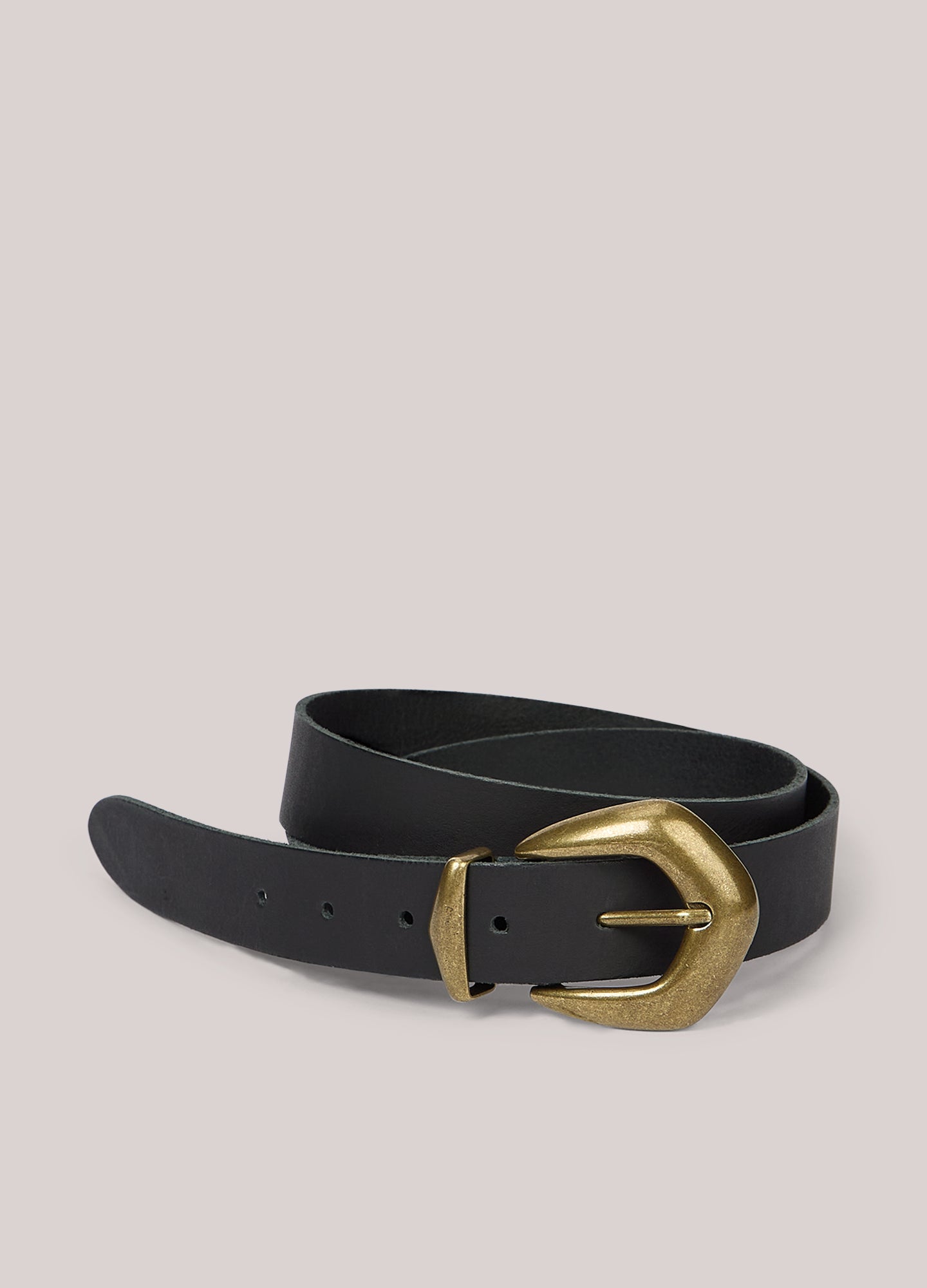 Ceinture western large en cuir