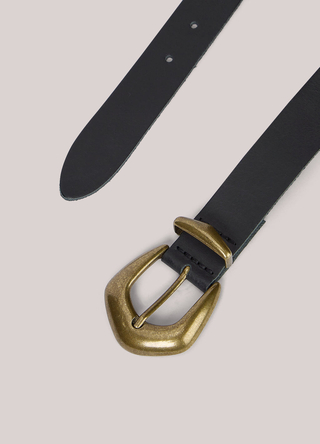 Ceinture western large en cuir