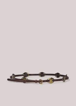 Ceinture étroite avec boucle ornementale