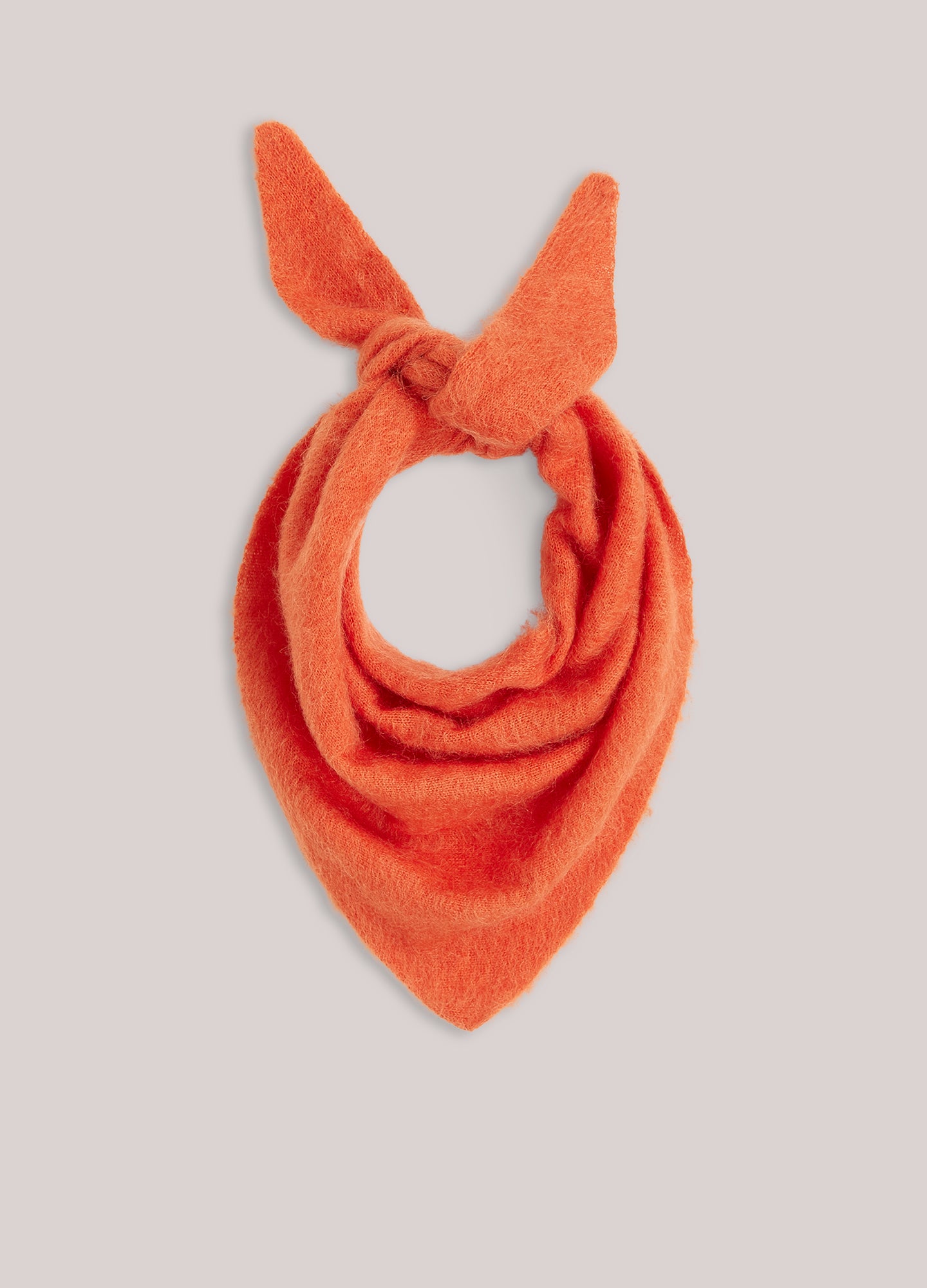 Triangular mohair scarf