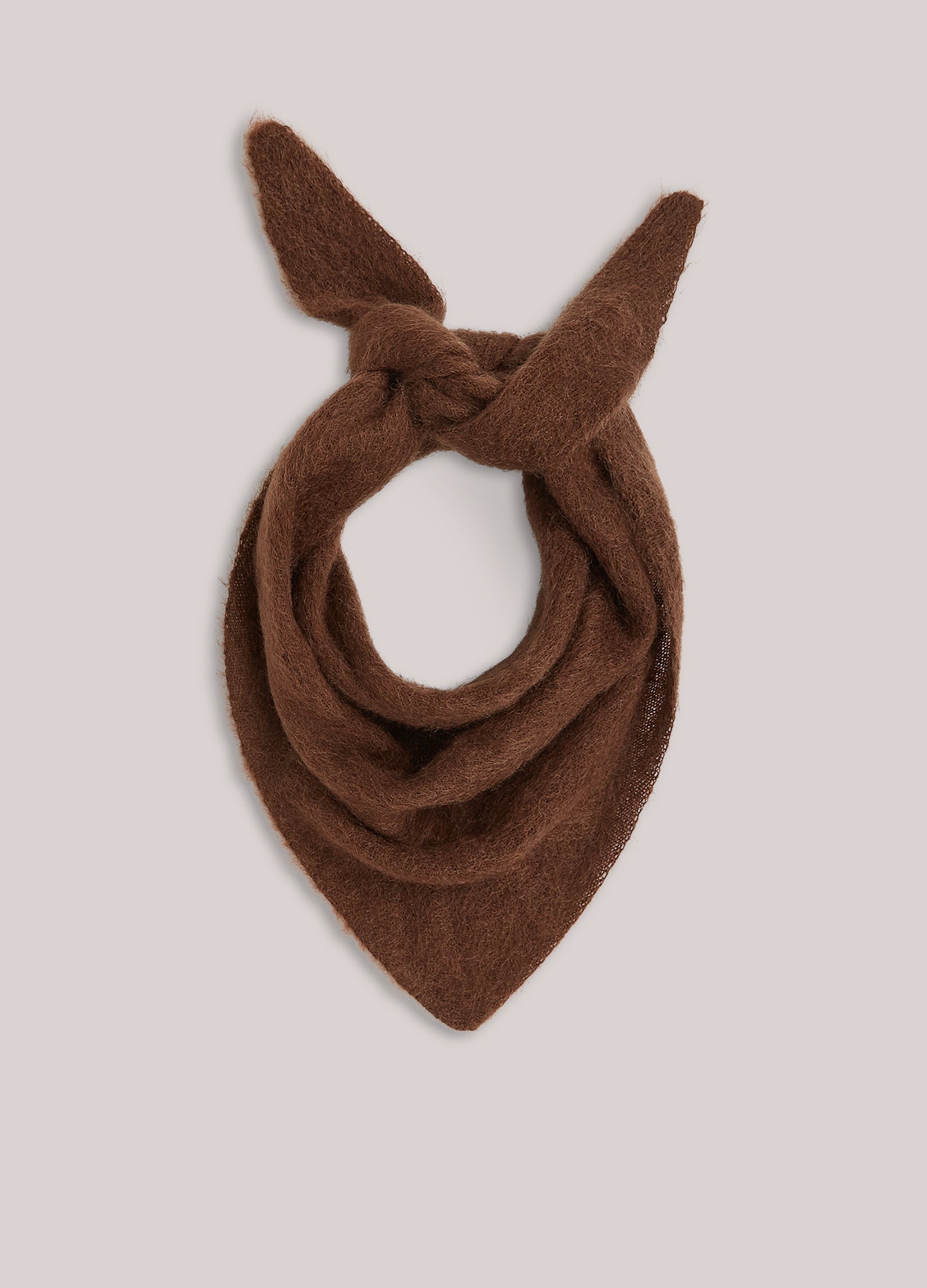 Écharpe triangulaire en mohair