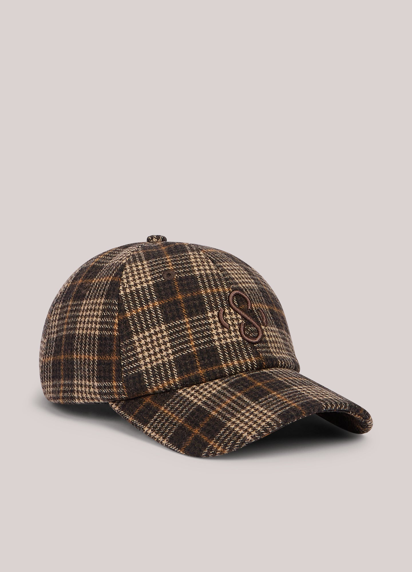 Cap met ruitdessin