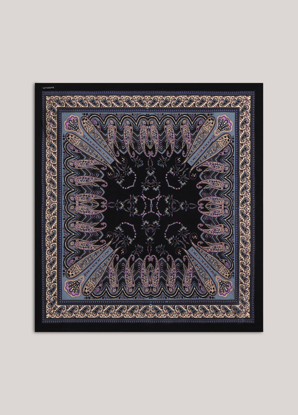 Square paisley-print scarf