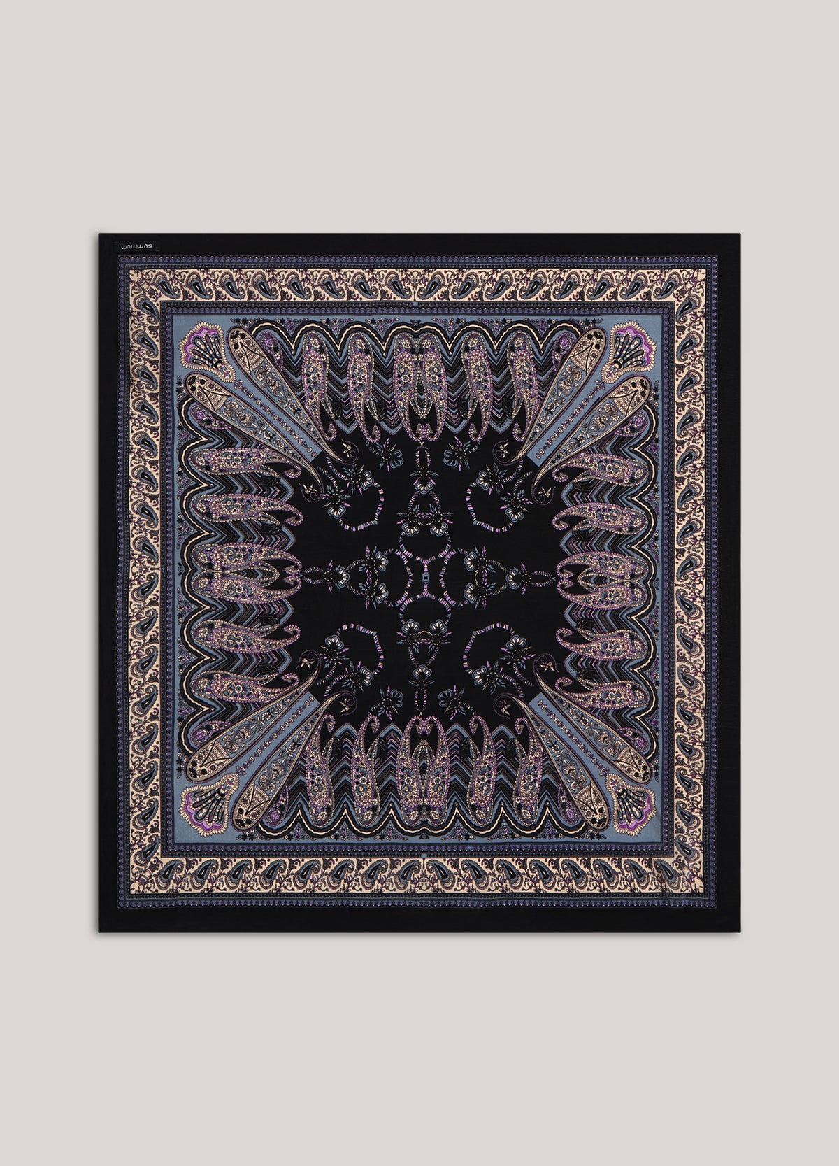 Square paisley-print scarf