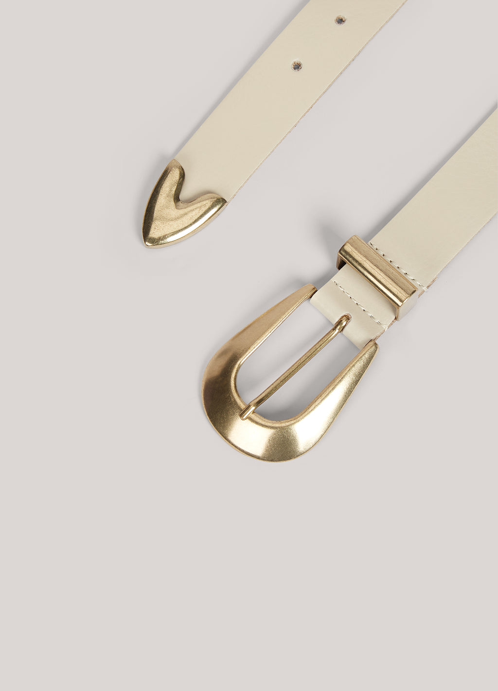Leather belt with a heart