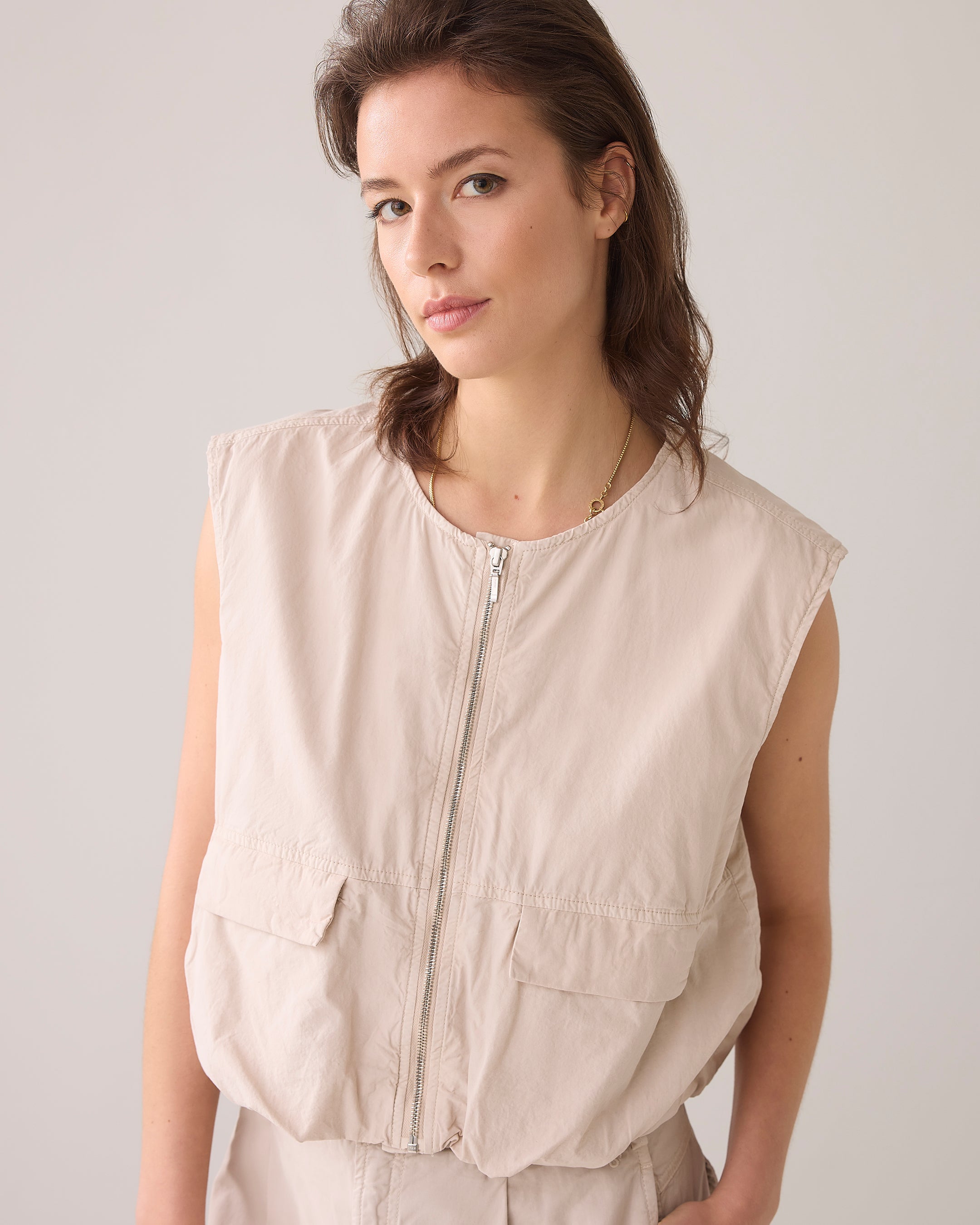 BOGLIOLI WHITE7別注 K.JACKET コットン ベージュ 50 Double-breasted cotton Linen satin K-Jacket in Limewhite