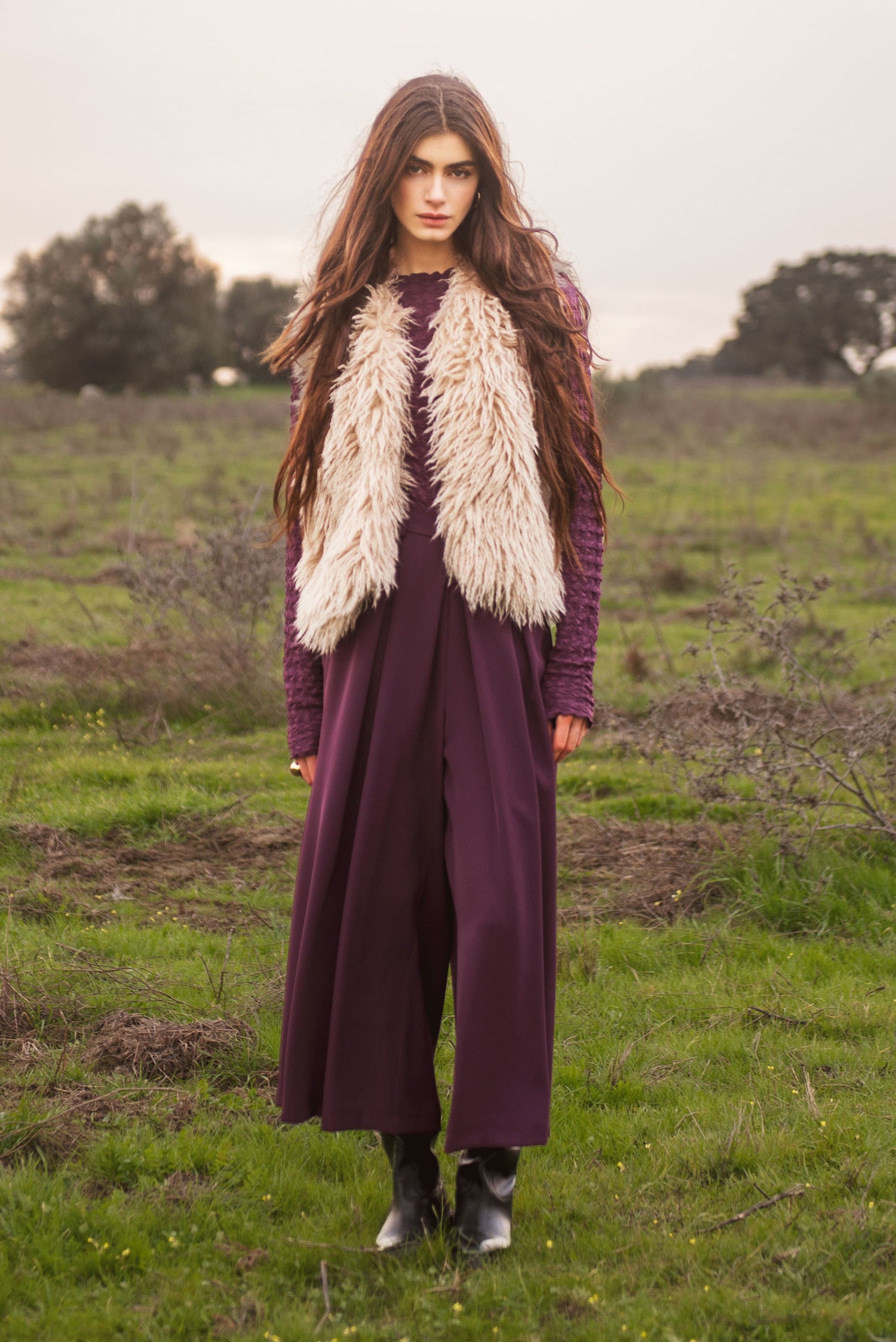 Afghaanse faux fur gilet