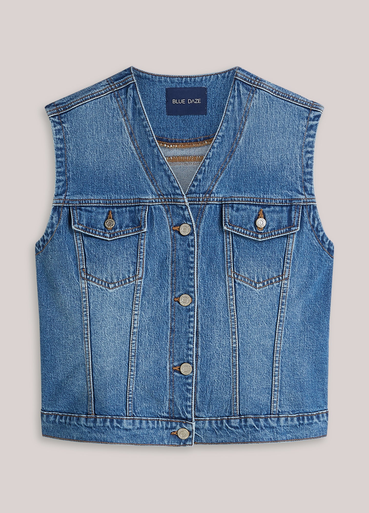 Vintage denim gilet