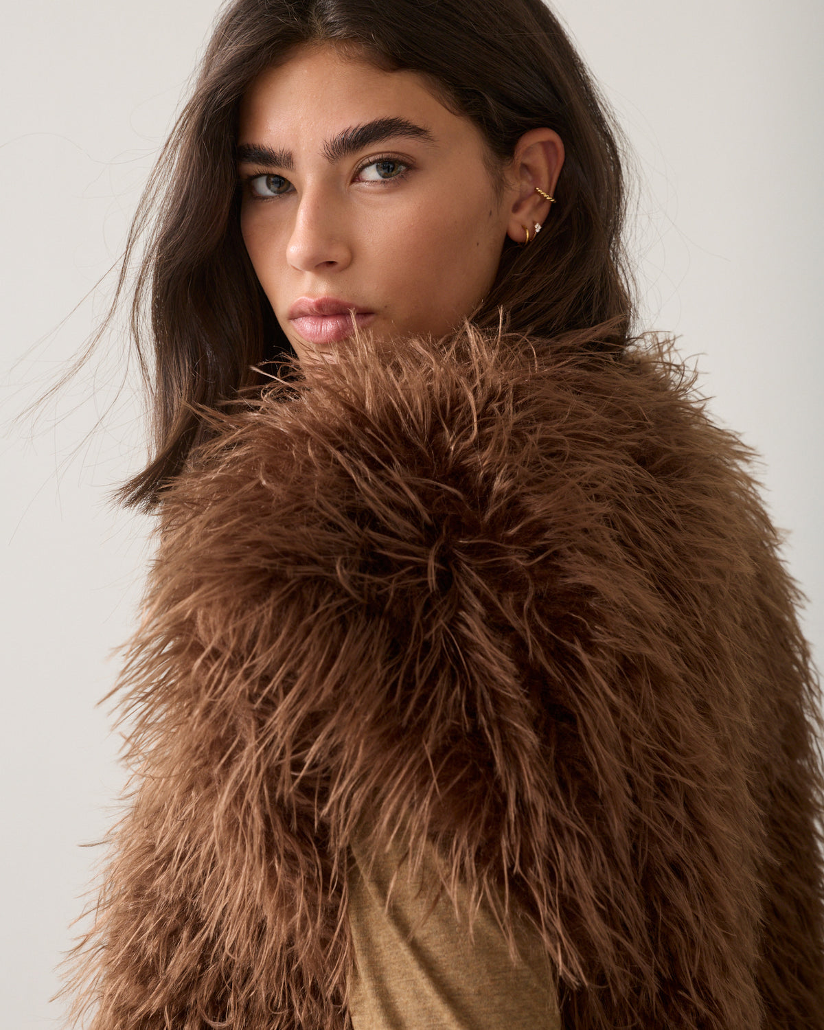 Gilet en fausse fourrure