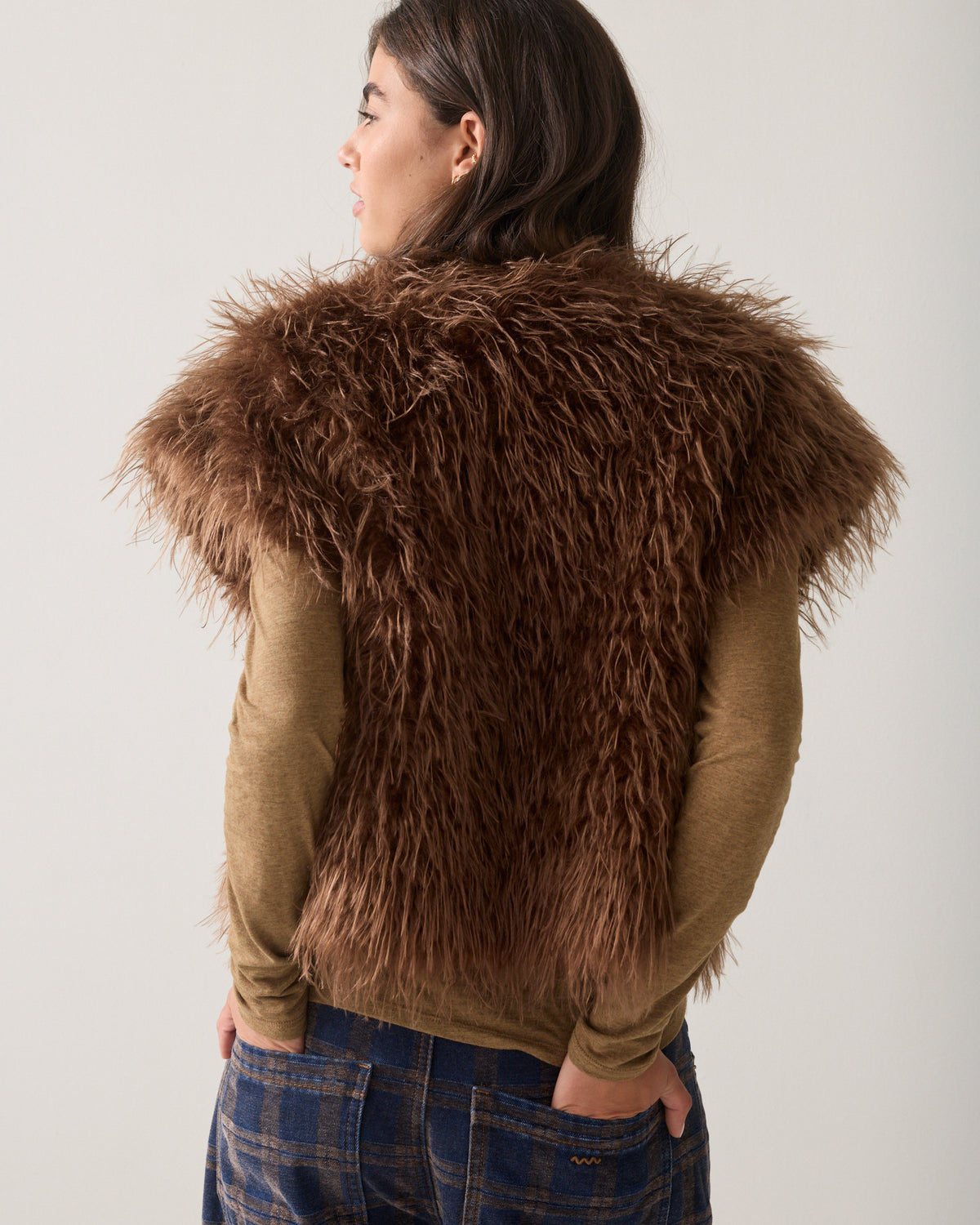 Gilet en fausse fourrure