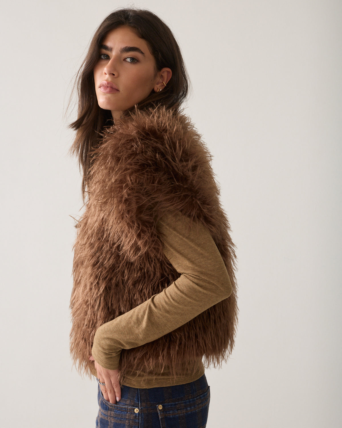 Gilet en fausse fourrure