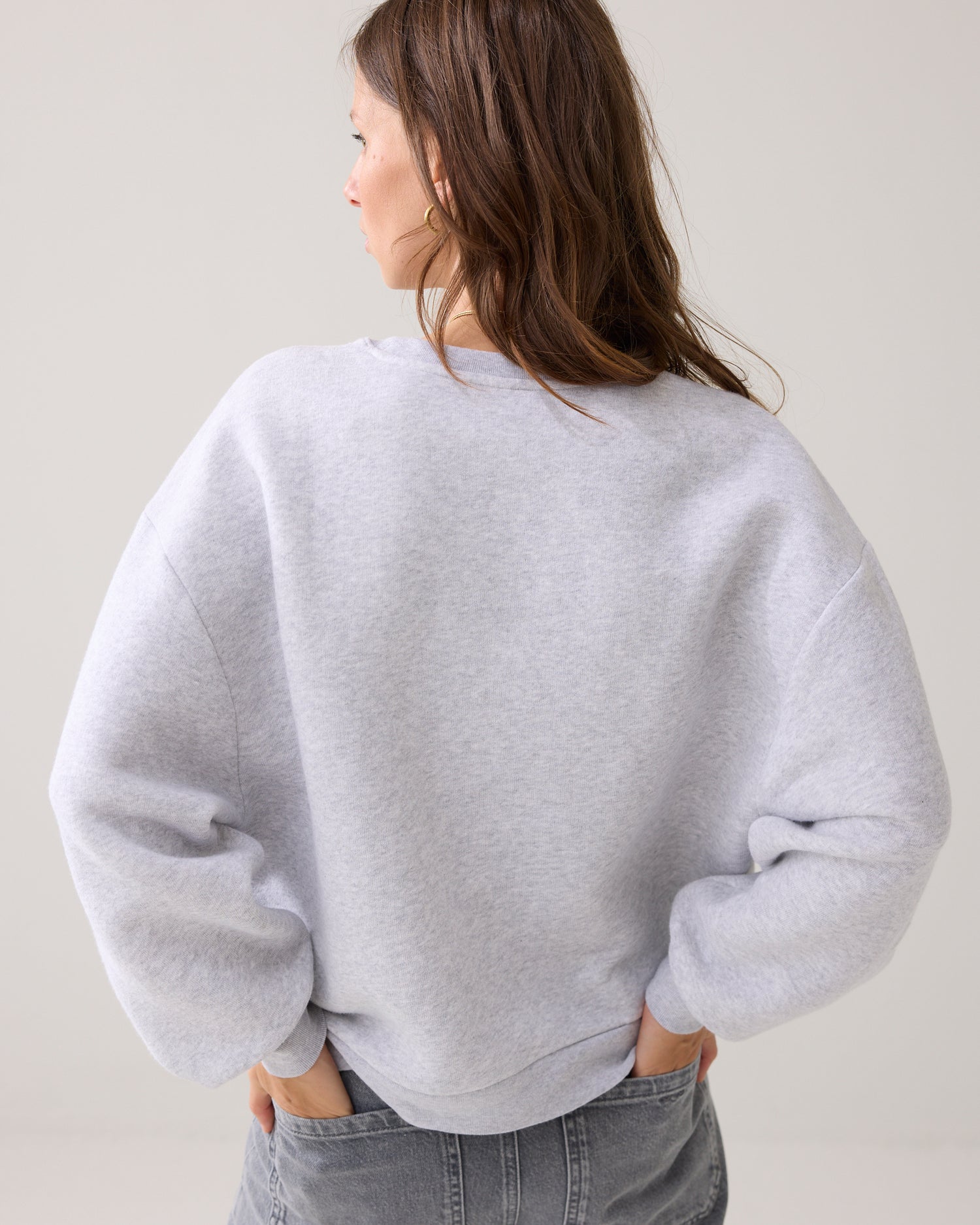 Casual Sweater mit Strasslogo