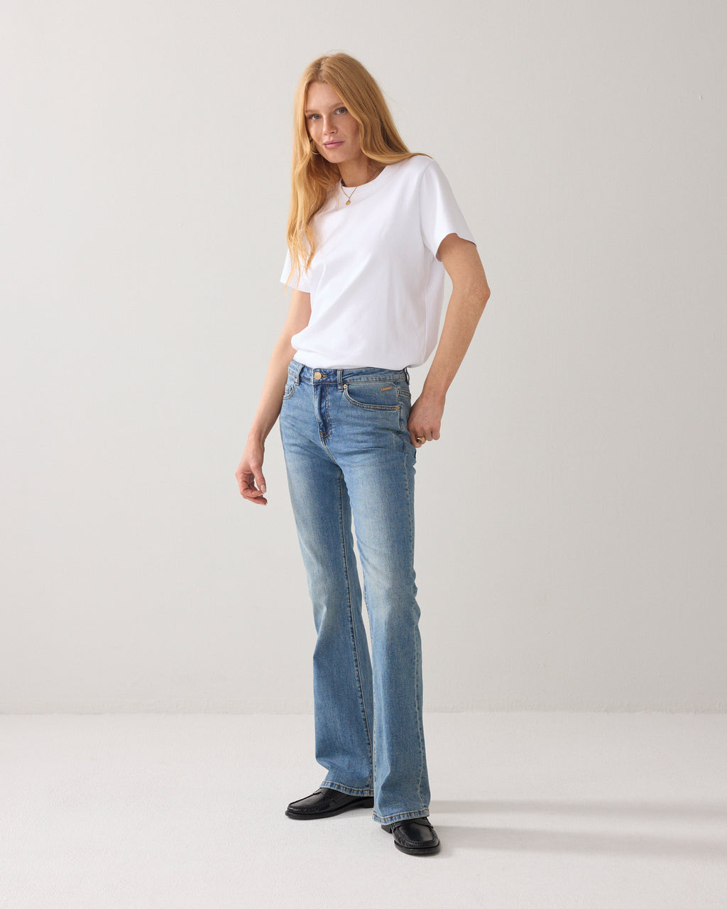 Flared Blue Daze denim