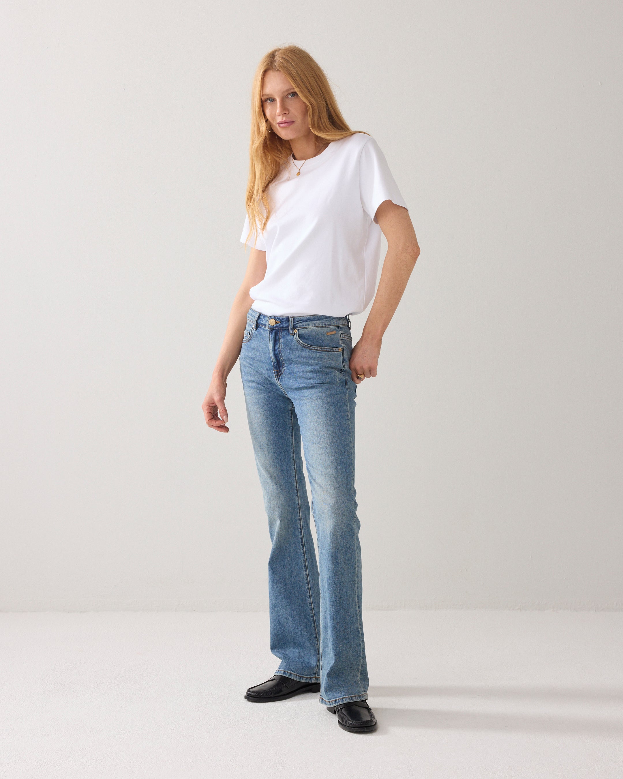 Flared Blue Daze denim
