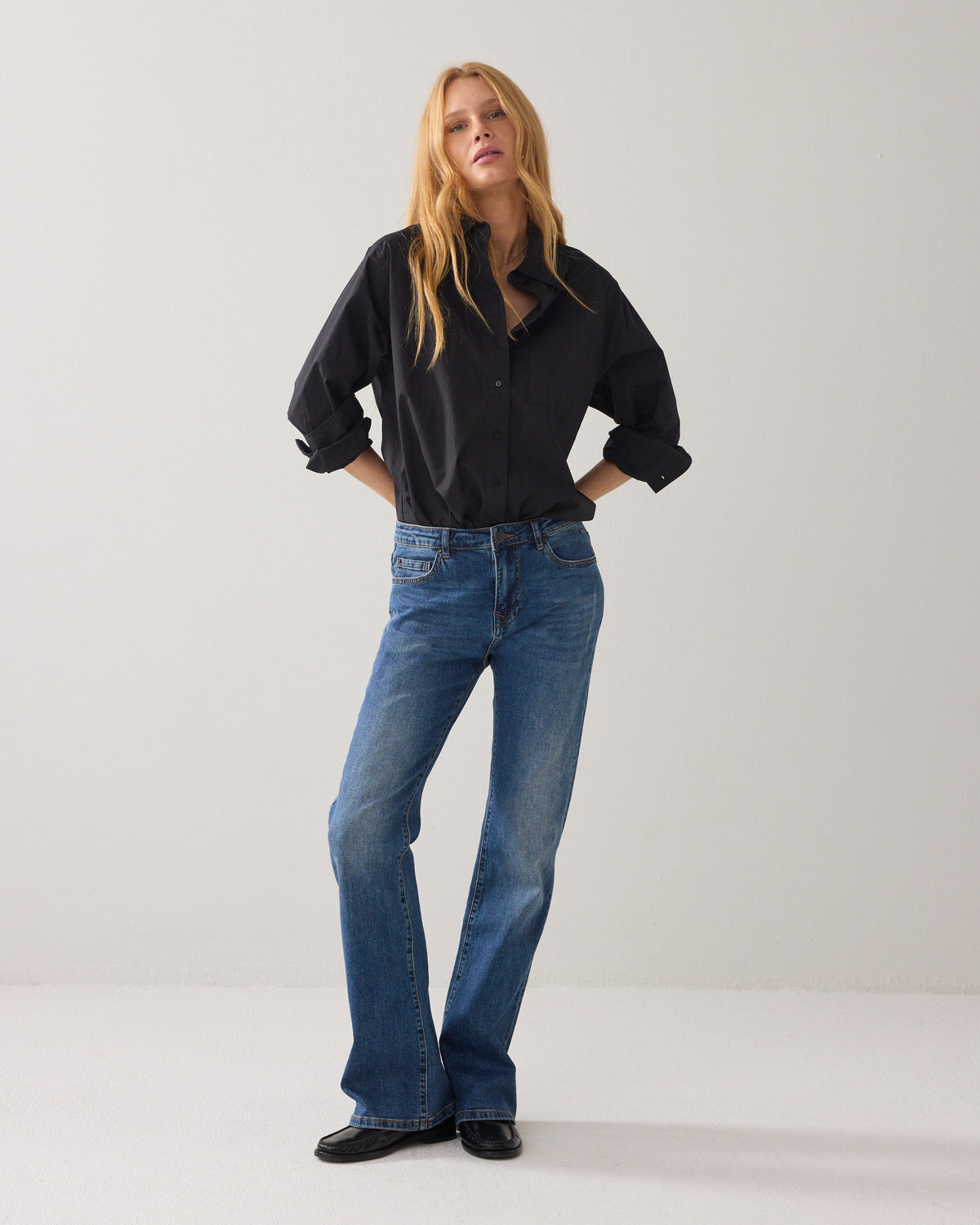 Flared Blue Daze denim