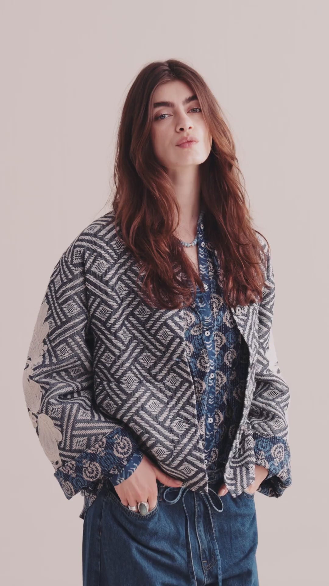 Denim pull-on