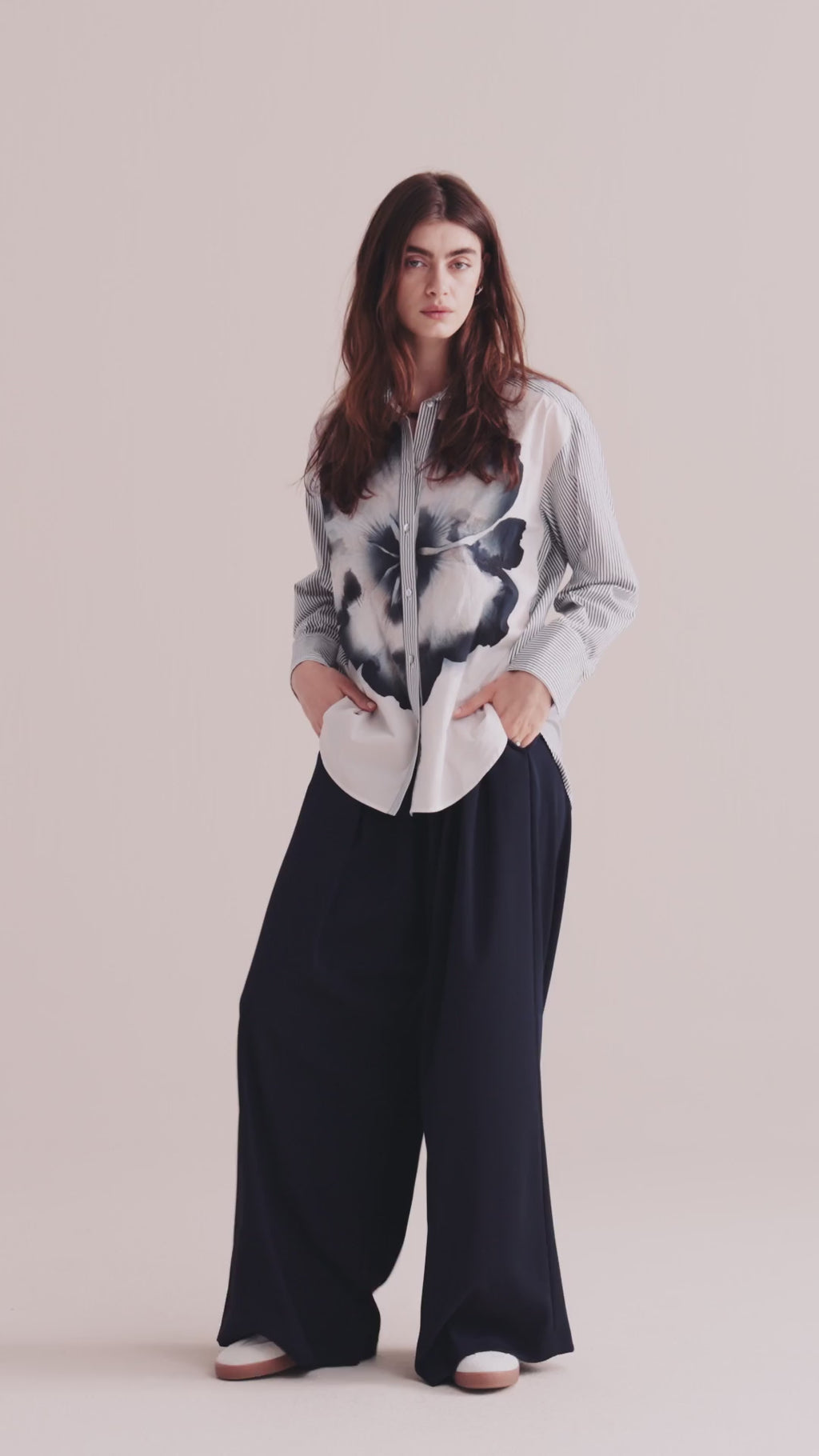 Overhemdblouse printmix