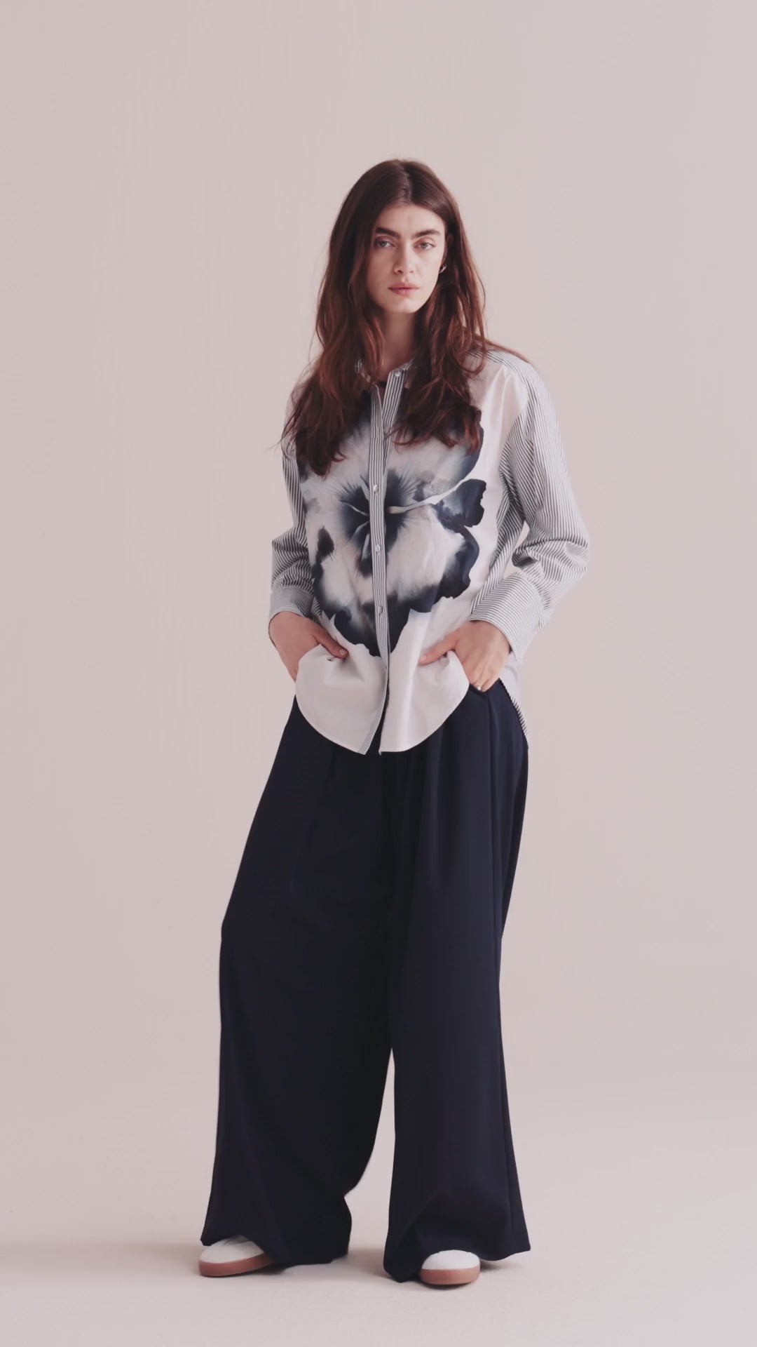 Overhemdblouse printmix