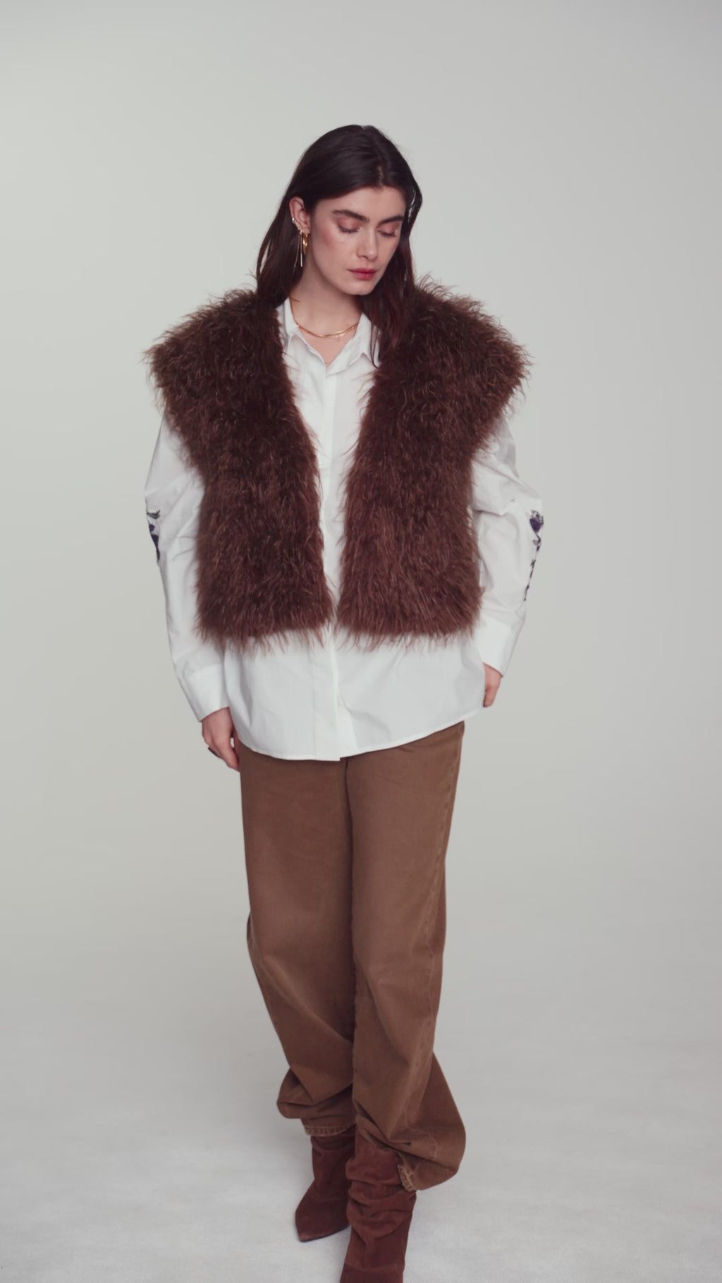 Gilet en fausse fourrure