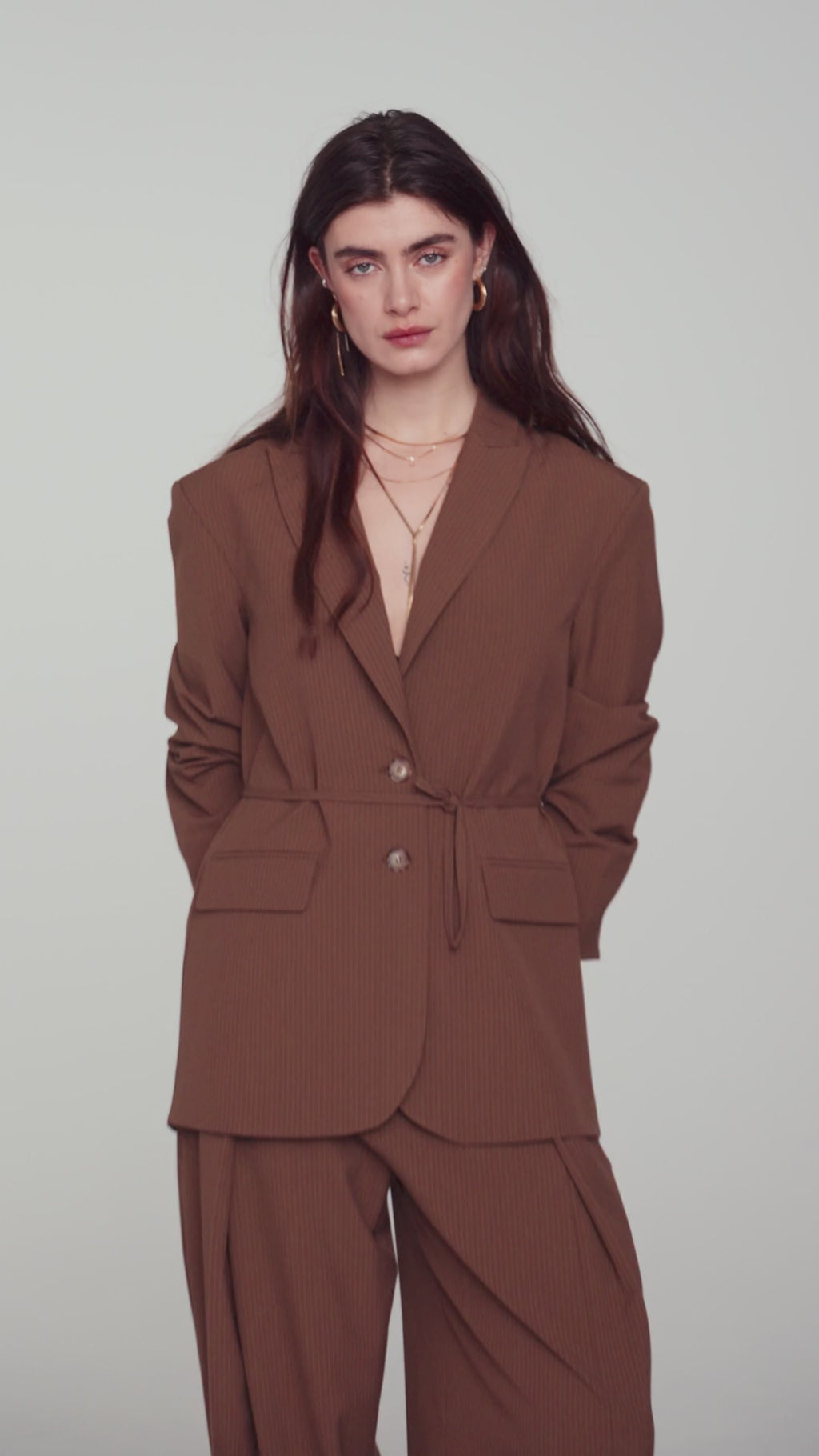 Wear-your-way blazer pinstripe